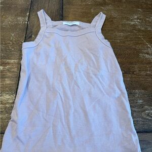 Light Purple/Brown Sleeveless Top